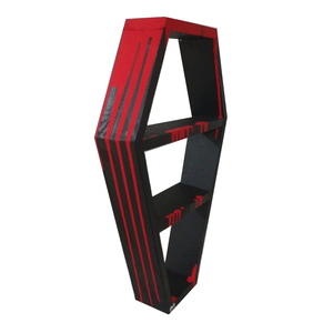 Gỗ Treo Tường Và Bàn Đứng Quan Tài Hình Dạng Kệ Rượu - Product Image 3