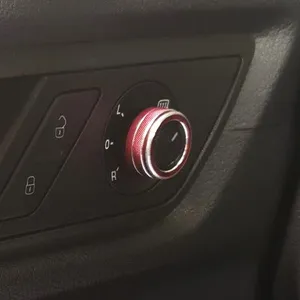 Bouton de réglage du rétroviseur, bouton décoratif pour VW Volkswagen Seat <span class=keywords><strong>Ibiza</strong></span> POLO GTI Golf 4 5 6 7 8 2018 2019 2021 <span class=keywords><strong>2022</strong></span> - Product Image 4