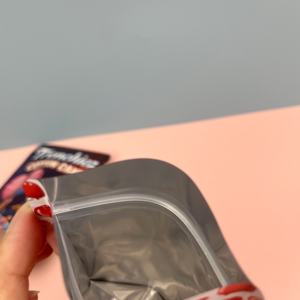 재밀봉 지퍼락 스탠드 파우치 3.5 그램 호일 재사용 가능한 지퍼 플라스틱 면 사탕 포장 물린 미스터리 Mylar 가방 - Product Image 6