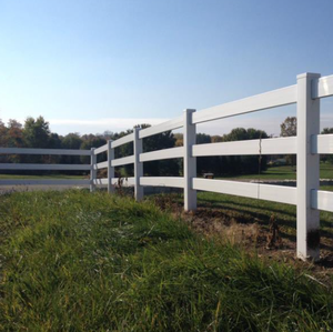 Clôture en PVC de haute qualité à 3 rails, clôture en PVC pour moutons, clôture en PVC à 3 rails <span class=keywords><strong>Fam</strong></span>, clôture en vinyle à 3 rails Ranch - Product Image 6