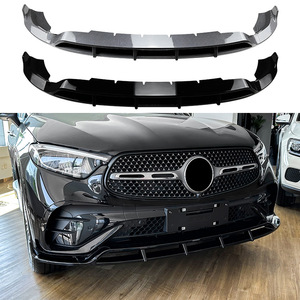 Amp-Z Mercedes-Benz Glc-Class X254 Front Bumper Lip Splitter Piano Black Carbon Fiber Texture 2023+ - Product Image 1