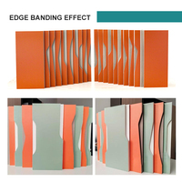 Bandeuse de chants à tirer au doigt Travail du bois j c Machine à plaquer les chants automatique en PVC Semi j Shape Edge Banding Machine avec pré-fraisage
