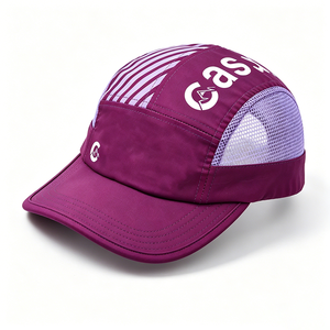 <b>PURPLE</b> LIGHTWEIGHT CANVAS QUICK DRY SPORTS CAP LOGO BREATHABLE ADJUSTABLE BASEBALL CAP MEN/WOMEN TRAVEL OUTDOOR HIKING CYCLING - Product Image 4