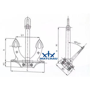 Anclaje de Acero Fundido de Alta Resistencia Tipo <span class=keywords><strong>A</strong></span> B C Certificado, Directo de Fábrica - Product Image 2