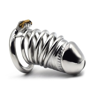 FRRK-55 New Design Male Chastity Device 304 Stainless Steel Cock Cage Sex Shop Products Penis Sex Tools - Product Image 1