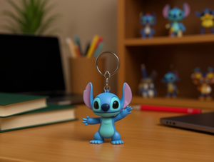 พวงกุญแจฟันโกะ สติทช์ ป๊อป ตุ๊กตาพีวีซี รูปการ์ตูน วงแหวนโลหะ ของขวัญ 2025-01B - Product Image 2