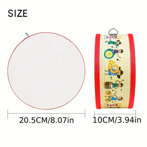 Wholesale Hot Sale Orff <b>Percussion</b> <b>Instrument</b> Wooden Musical Drum Children's Hand Drum - Product Image 5