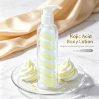 Crème Corporelle Éclaircissante et Hydratante à l'Acide Kojique Marque Privée OEM ODM Personnalisée Effet Tourbillon Bicolore Crème Glacée