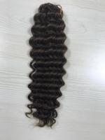 Extensions de cheveux humains colorées au crochet avec pointe plumeuse FH, 100g/paquet, mèches bouclées vierges sans trame