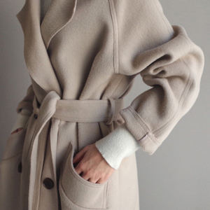 Cappotti da <span class=keywords><strong>Donna</strong></span> Personalizzati, <span class=keywords><strong>Trench</strong></span> Spessi all'Ingrosso, Eleganti Cappotti Invernali in Lana su Misura, Taglie Grandi - Product Image 6