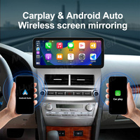 Meihua Radio otomatis Android, layar navigasi GPS nirkabel 12.3 inci Head Unit Carplay untuk dasbor Camry klasik Toyota
