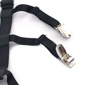 2 Piezas Unisex de Negocios Ajustables Sujetadores de Camisa con Hebillas de Clip Elásticas para Pierna y Muslo, Sujetadores de Camisa Metálicos - Product Image 4