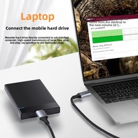 Câble en cuivre de type C vers micro USB 3.0 pour le transfert de données des disques durs externes.