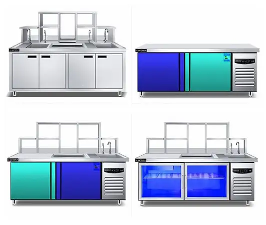 FEST kabarcık çay makineleri için özelleştirilmiş racks racks diğer ticari mobilya sayacı süt çay dükkanı