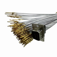 Câble D-SUB 9 mâles à sertir TE Original 205204-4+66507-1 UL1569-22AWG à âme en cuivre isolé PVC, longueur 300 mm, pour Linksunet