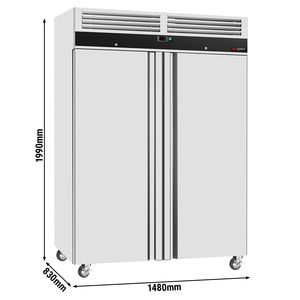 ตู้แช่อาหารสแตนเลส GGM รุ่น ECO - GN 2/1 - ความจุ 1400 ลิตร - แบบ 2 ประตู - Product Image 2