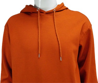AG300H Sweat à capuche unisexe uni 280GSM, essentiels sportifs d'hiver, coupe jeune, épaules tombantes, design carré, capuche brodée