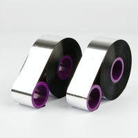 LTLL TTO 35mm*600m Kompatibel untuk Pita Printer Transfer Termal Premium Resin Black Edge Tahan Air Tahan Gores