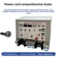 Testeur de Prises Électriques – Équipement Complet de Test de Câbles d'Alimentation avec Prise pour la Détection de Continuité et de Courts-Circuits