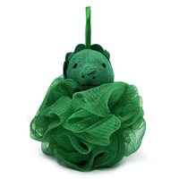 Écologique doux maille bébé corps bain dessin animé éponge lumière 50g luffa éponge douche bouffée pour enfants nettoyage