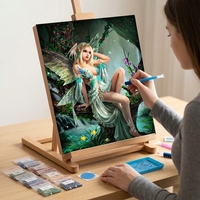 Peinture Diamant 5D Forêt Féerique Kit Complet DIY pour Adultes Débutants 40x50cm Décoration Murale Cadeau