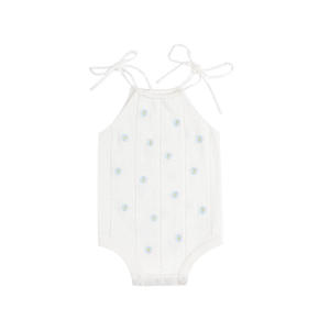 Lente baby gebreide romper baby meisjes geborduurde bodysuit peuter jongens sling katoenen kleding - Product Image 6