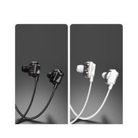 Earphone Berkabel Triple Driver 3.5mm Headset Gaming Sport Earbuds Mic IPX-3 Tahan Air Custom Fit 5Hz-20kHz Bahan ABS