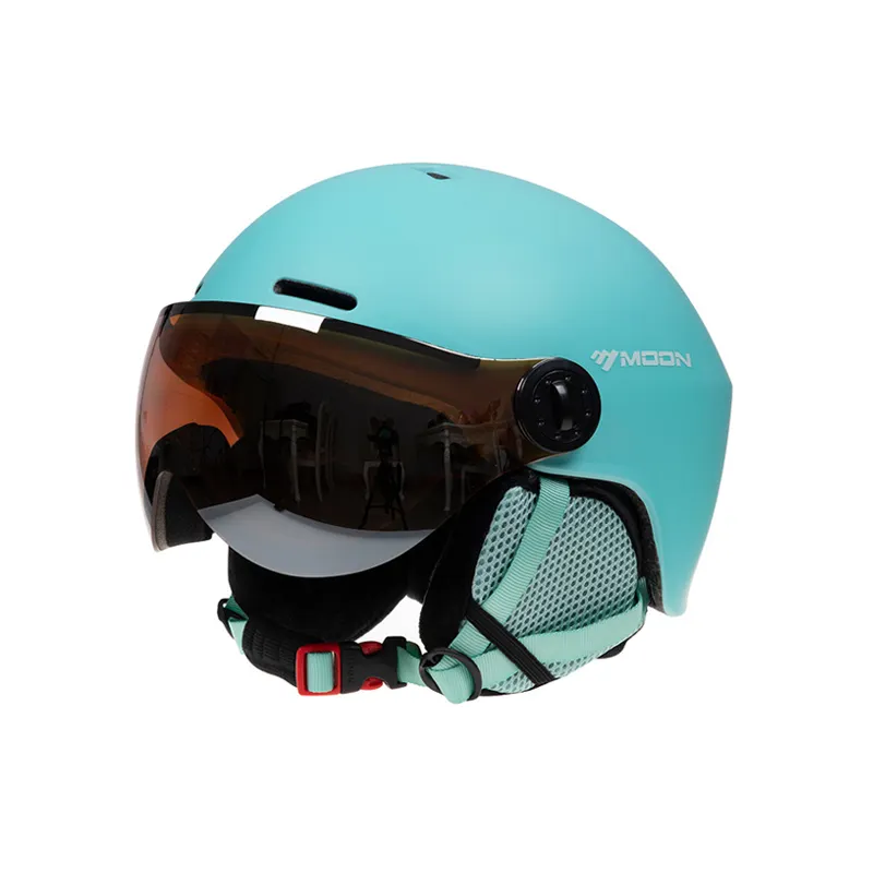 MOON лыжный шлем для спорта на открытом воздухе, шлем для скейтборда с линзой