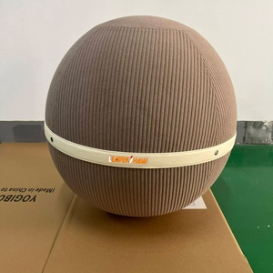 Housse de chaise-ballon populaire en velours côtelé, douce et lavable, pour le yoga, le Pilates, l'équilibre et la stabilité - Product Image 3