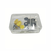 Nouveau kit de fixation de plaque d'immatriculation multicolore, vis zinguées, capuchons en plastique, attaches de plaque d'immatriculation de voiture, accessoires automobiles, usine