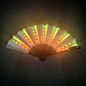 Kipas Led isi ulang kualitas tinggi untuk pesta iklan kustom Led Promosi kipas tangan - Product Image 4