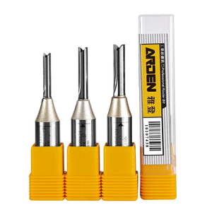 Fraise droite <span class=keywords><strong>à</strong></span> double dent en carbure TCT Arden, queue de 1/2 pouce, pour fraisage CNC du bois, rainurage et dégrossissage - Product Image 6