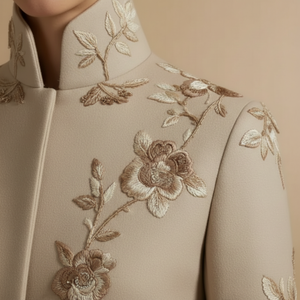 Abaya ouverte sur le devant brodée d'or, collection élégante et tendance 2026, vente en gros, abaya <span class=keywords><strong>de</strong></span> luxe sur mesure <span class=keywords><strong>de</strong></span> Dubaï pour femmes musulmanes, pour <span class=keywords><strong>la</strong></span> <span class=keywords><strong>prière</strong></span> - Product Image 4