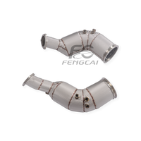 Tubo de Escape de Alto Flujo OEM SS304 para Audi RS6 RS7 C8 4.0T 2021-2022, Tubo de Escape Aislado para Mejora de Potencia