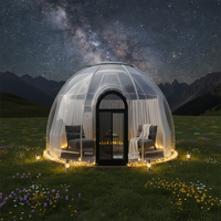Dôme de maison modulaire personnalisé, imperméable et transparent, préfabriqué pour restaurant, jardin, glamping