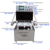 Machine d'emballage sous vide semi-automatique verticale haute efficacité Langtai avec scellage haute fréquence pour aliments, boissons, chips et snacks