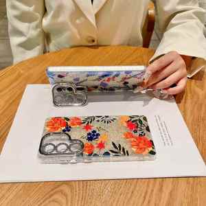 Funda con Soporte para Cámara Serie Floral para iPhone 15 Pro Max, Accesorios para Teléfono Samsung S26 Ultra, S25, S24 Ultra, A35, <span class=keywords><strong>A55</strong></span> - Product Image 2