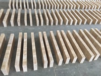Carreaux de travertin beige classique non remplis de pierre naturelle, finition polie, pour revêtement mural et de sol