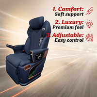 Siège de van de luxe VIP en gros d'usine avec rotation à 180°, écran tactile et charge sans fil pour Mercedes Benz Vito HiAce Toyota Coaster