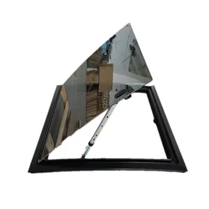 2020 TONGFA Aluminum alloy Front sunroof installation simple factory direct selling acrylic and toughened glass double layer