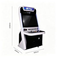 Bornes d'arcade à monnayeur pour 2 joueurs, jeux de divertissement de combat urbain, jeux vidéo d'adresse pour centres de jeux et FEC