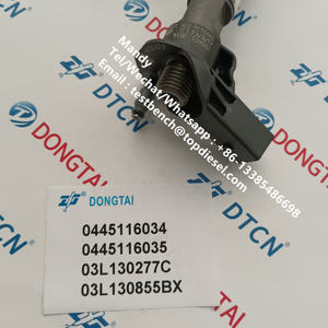 Inyector Common Rail original 0445116034 inyector piezoeléctrico 0445116035 inyector de combustible diésel 03L130277C CRI 03L130855BX para VW - Product Image 2