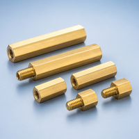 Entretoises hexagonales métriques en laiton à trou aveugle pour cartes mères PCB, fixations industrielles OEM
