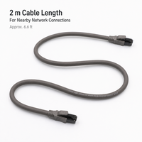 Kabel Patch Ethernet Tembaga CAT6 Abu-abu UTP LAN Kabel Jaringan RJ45 Plug to Plug untuk Router Desktop