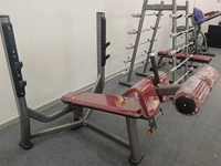 Banc de musculation inclinable réglable en acier à charge libre pour l'entraînement des pectoraux inférieurs et des bras, avec caractéristiques de sécurité