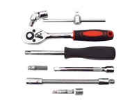 46 en 1 Combinaison Outil de Réparation 46Pcs Mécanicien Clé à Douille Ensemble d'Outils Pour Voitures Motos Et Vélos