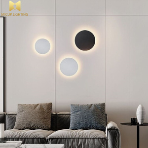 Hiện đại tối giản vòng Tường Đèn LED ánh sáng trong nhà chiếu sáng phòng ngủ cảm ứng nhạy cảm ấm trắng chuyển động cảm biến cầu thang Đèn tường - Product Image 4