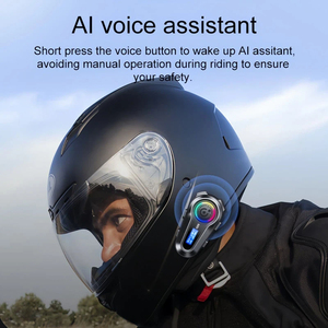 Nuevo <span class=keywords><strong>Casco</strong></span> de Motocicleta Q08 con Auriculares con Cancelación de Ruido, Pantalla LCD, Estéreo Inalámbrico, Resistente al Agua, Radio FM - Product Image 6