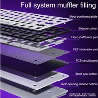 AULA MINI 60HE Keyboard Magnetik 60% Rapid Trigger 8K Return Esports Kustomisasi RGB Sakelar Magnetik Keyboard Gaming