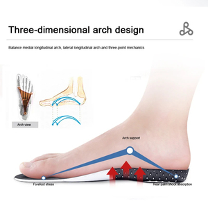 Semelles orthopédiques pour homme et femme, coussinets en mousse à mémoire de forme, semelles en gel, supports de voûte plantaire en silicone, coussinets pour chaussures de sport, inserts souples pour la course à pied - Product Image 3